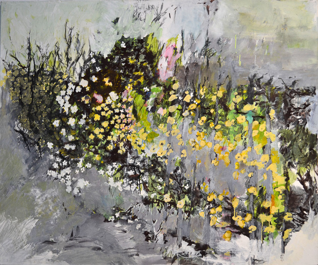 Blumen, Eitempera, 160 x 102 cm, 2012